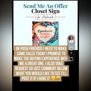 Poshmark Closet Sign